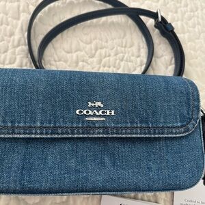 Coach Blue Denim Crossbody Bag